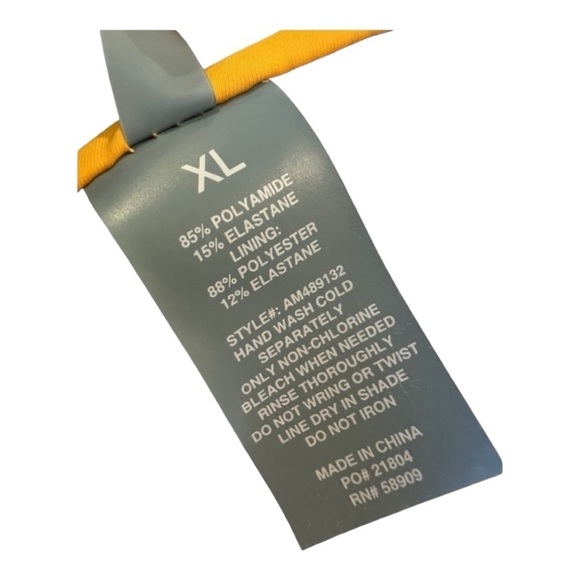 Antonio Melani Floral Mango Jacobean Tie Front High Waisted Bikini Top & Bottom - Picture 10 of 14